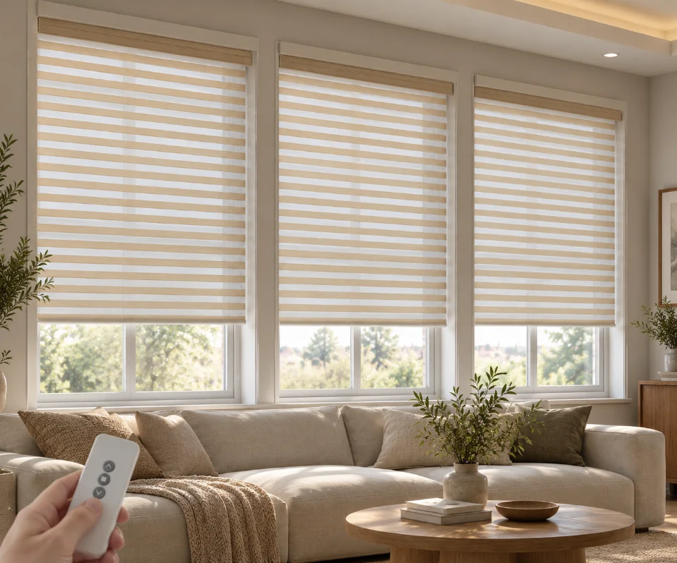 Cream Zebra Blind