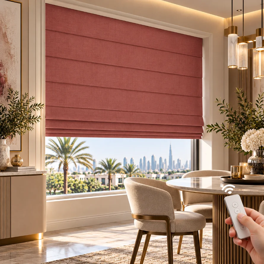 Motorized Roman Blinds